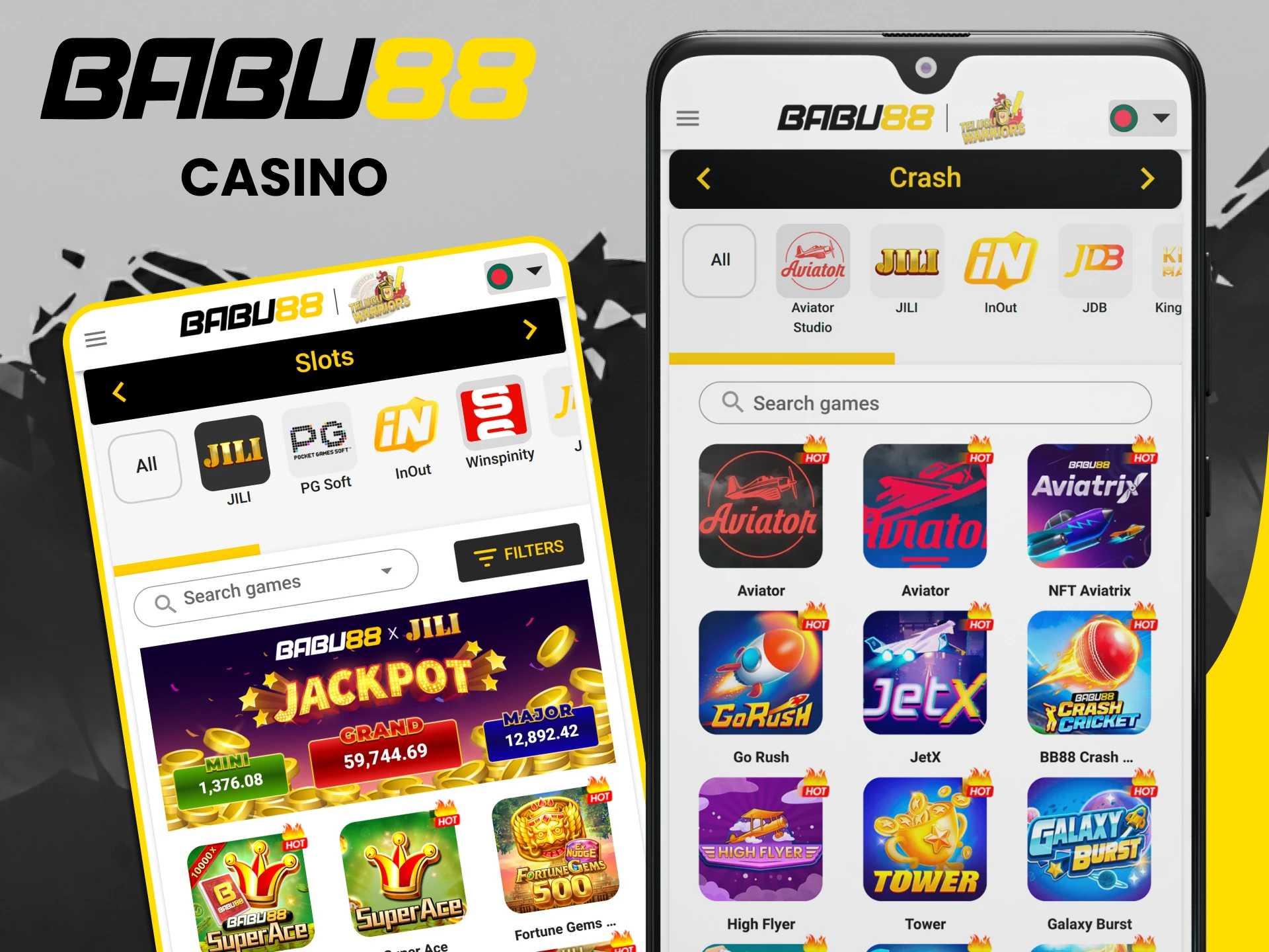 Play casino in the Babu88 app.