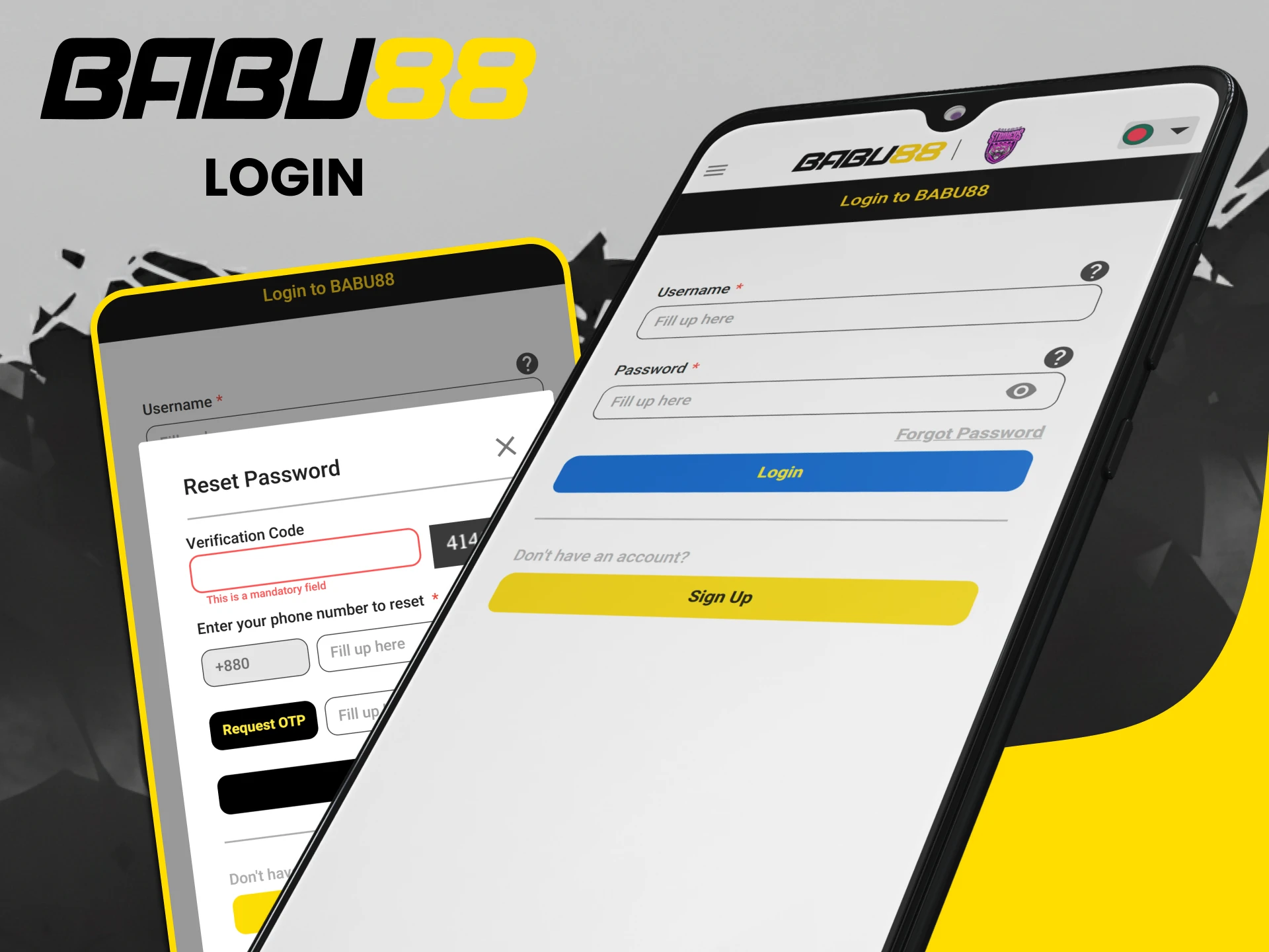 Log in to your personal account in the Babu88 app.