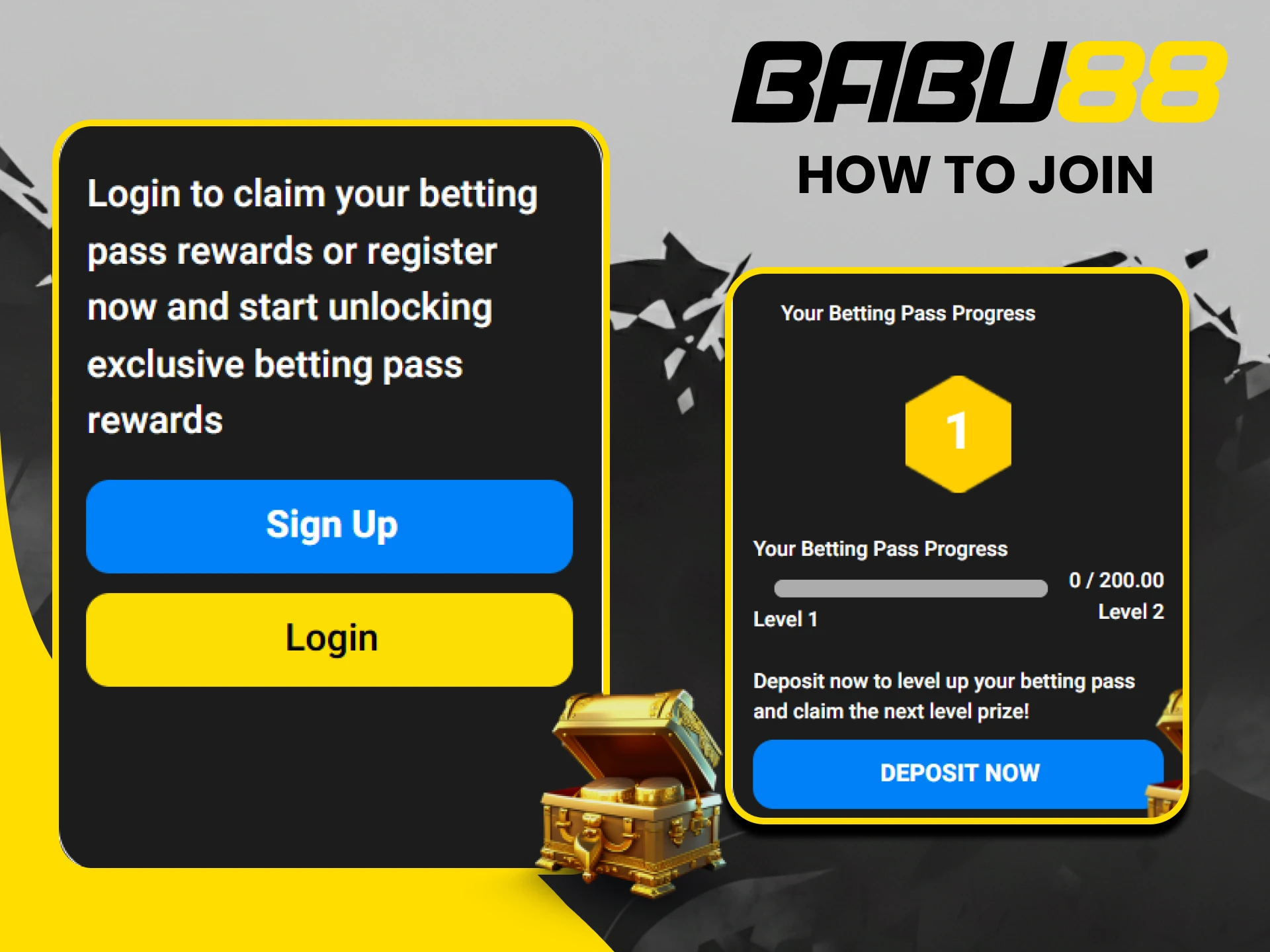 Becoming a Betting Pass member is super easy at Babu88.