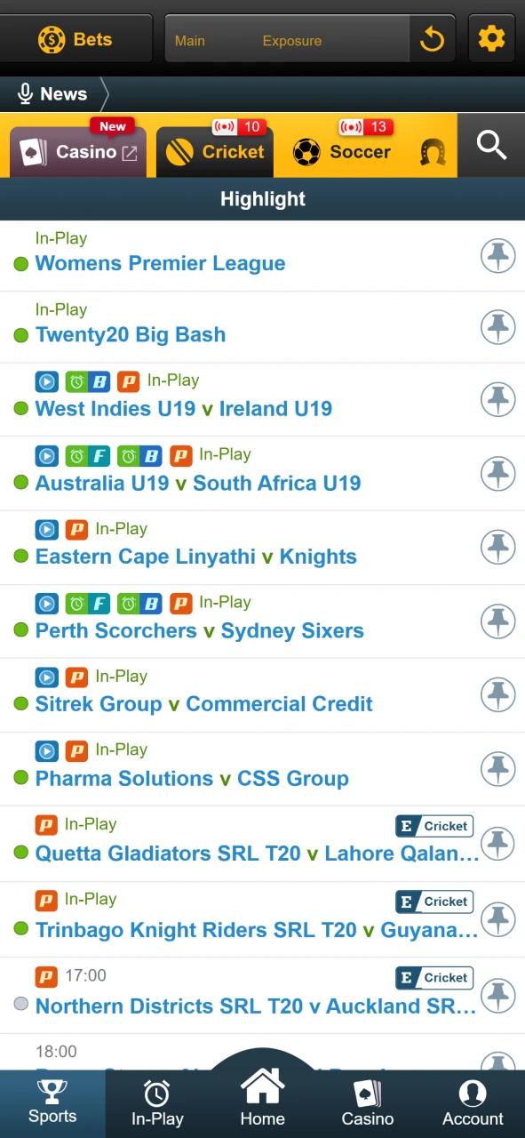 Choose a cricket event for betting with Babu88.