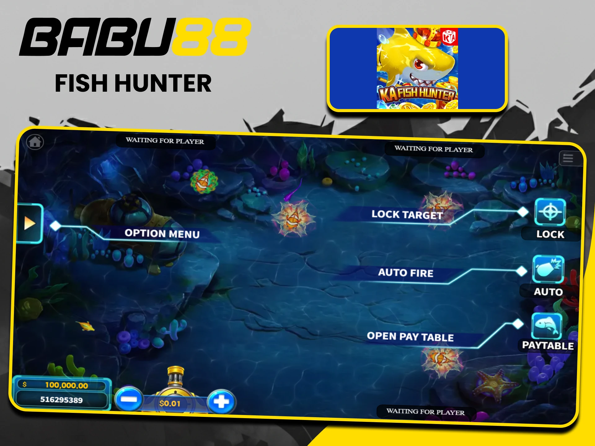 Try playing the Fish Hunter game from Babu88.