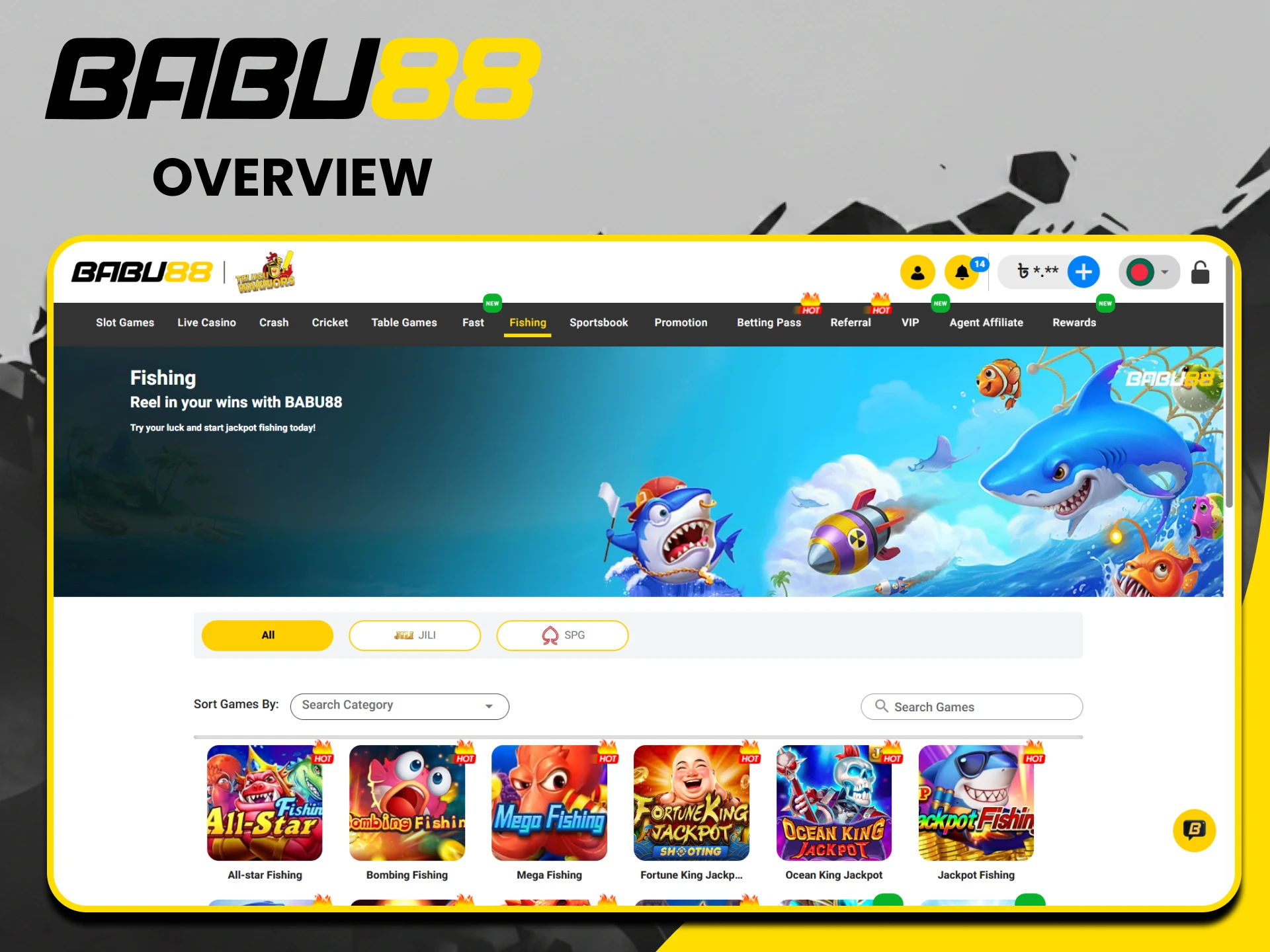 We reviewed fishing games from Babu88.