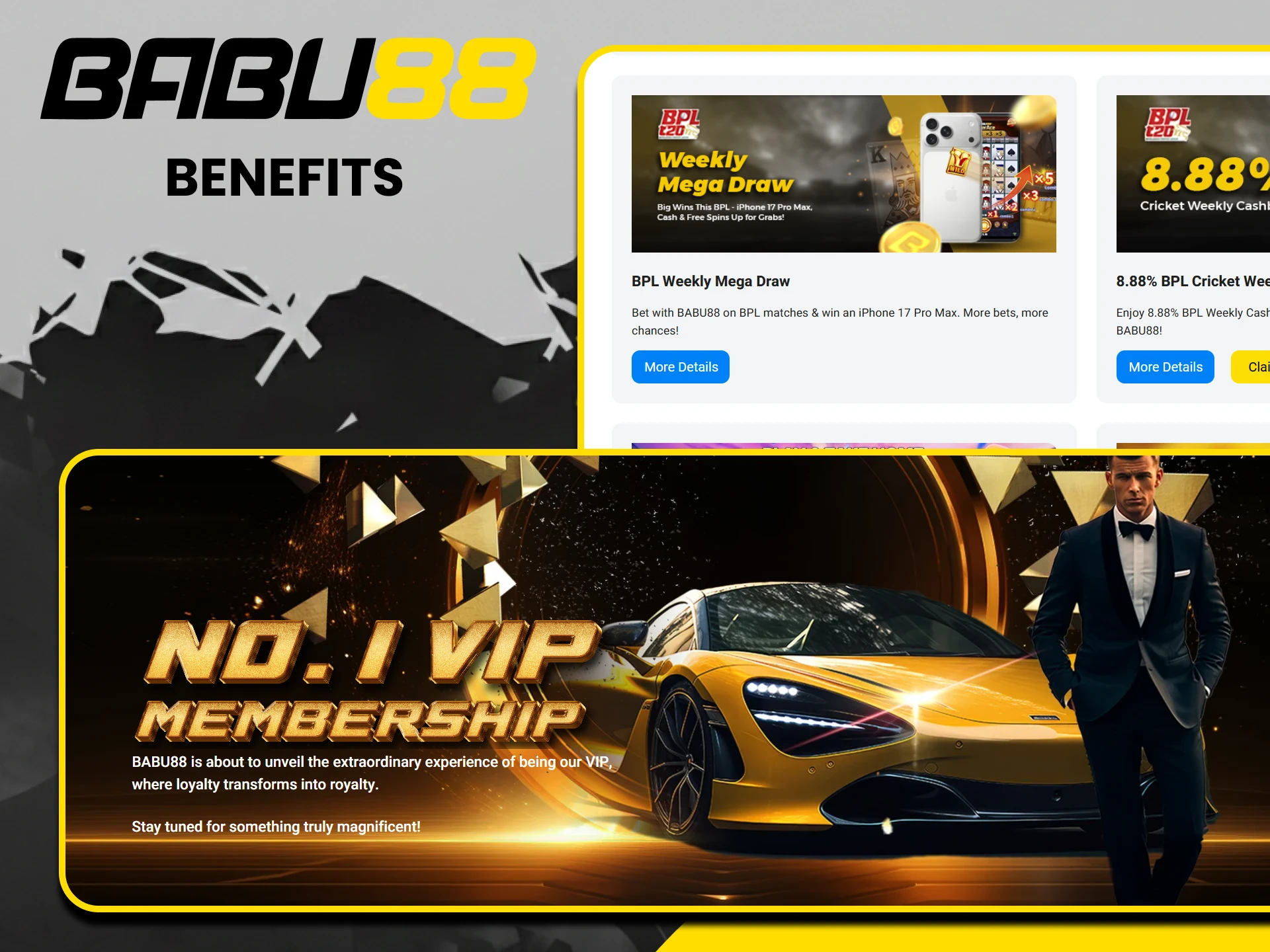 Logging into your Babu88 account will give you many benefits.