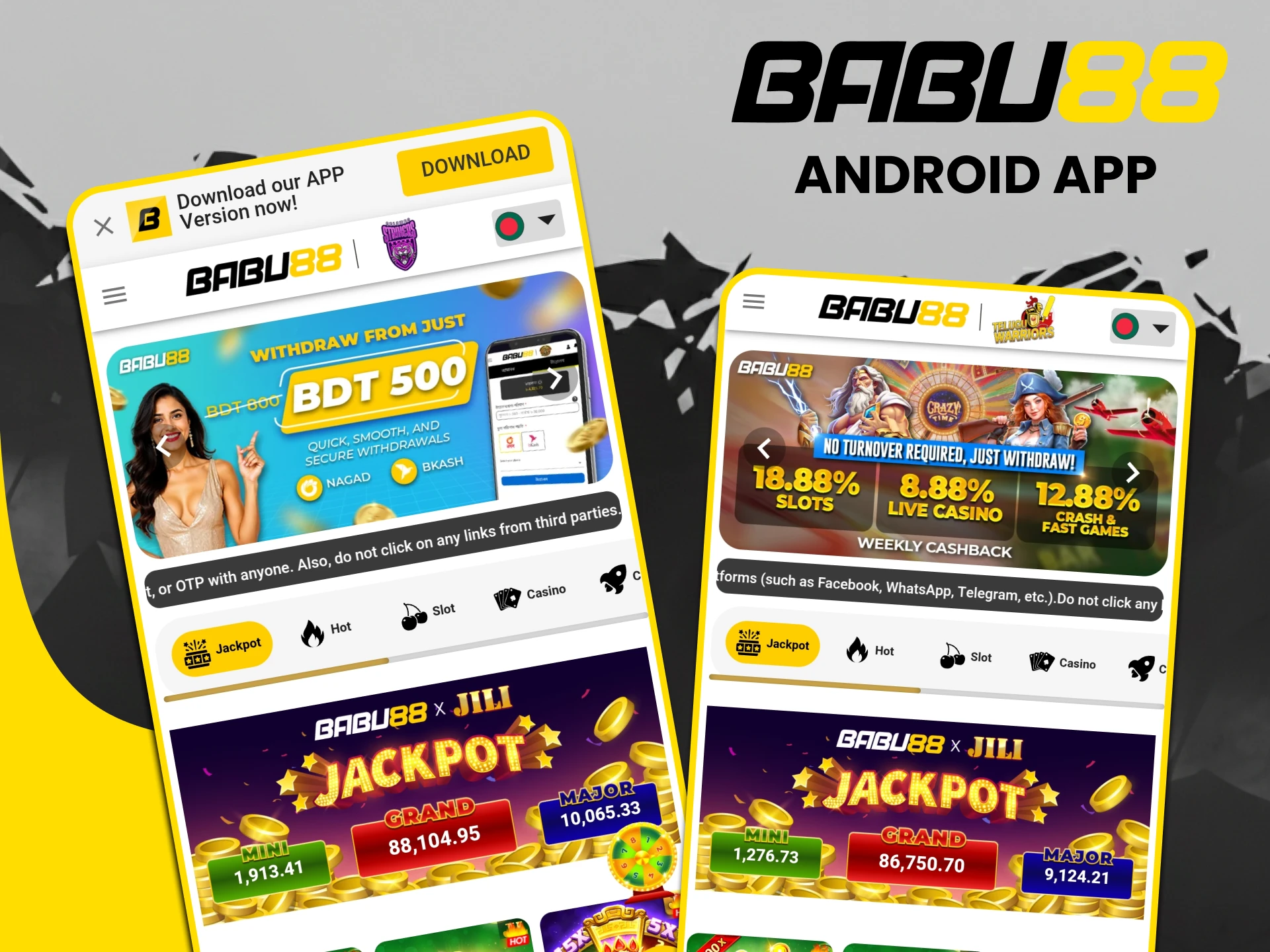 Download the Babu88 application for Android.