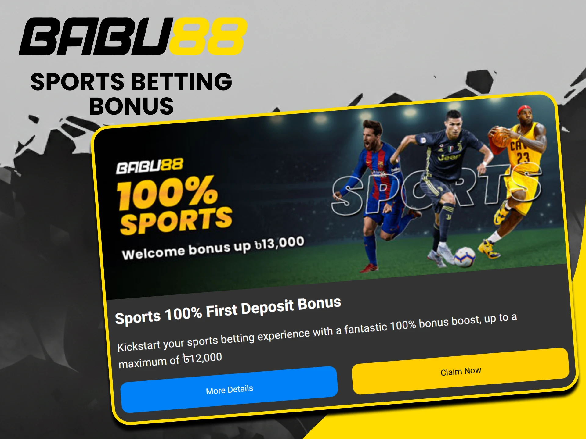 Sports betting enthusiasts can enjoy a welcome bonus from Babu88.