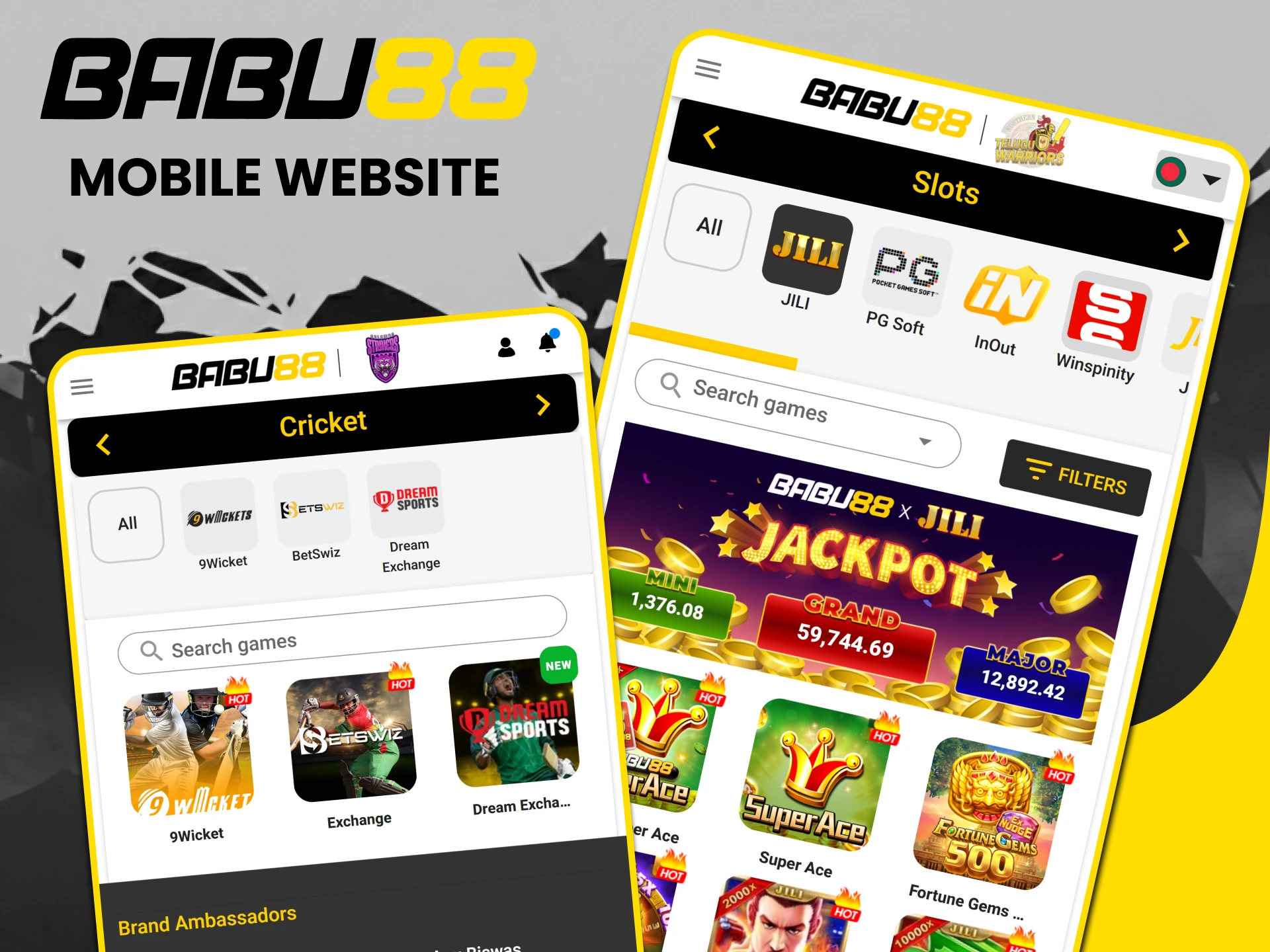 Use Babu88 website on your mobile.