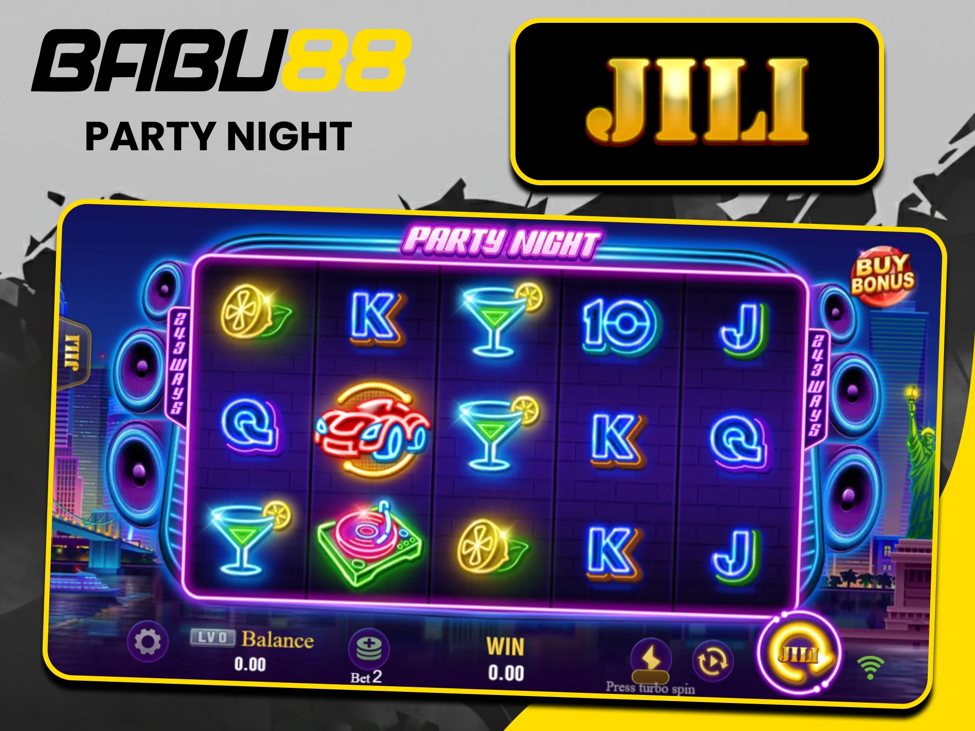 We recommend choosing the Party Night game in the Slots section of the Babu88 website.