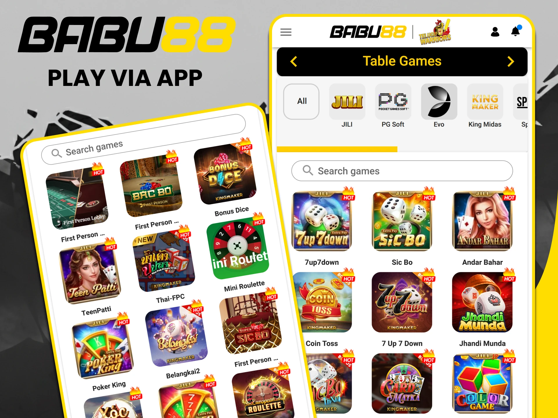 Open the Babu88 app and start playing board games.